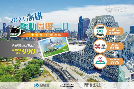 圖片 2021高雄輕軌周遊二日套票(實體卡)